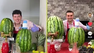 XXL-Wassermelonen-Spender vom TikTok Chefkoch! - Kochen wie Burak 🍉 2/4