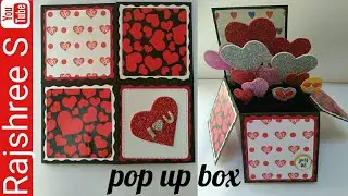 How to make Pop up surprise box card||pop up/exploding box card||Rajshree S