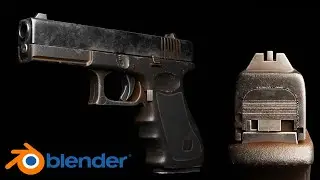 Realistic Dirty Old Glock-18 | Blender