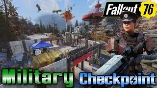 Military Checkpoint Camp Build - Top of The World Resort - #Fallout76