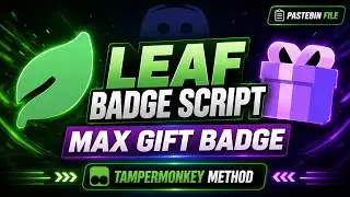 NEW Discord Leaf + Gift Badge Script! How to Add Them to Your Profile
