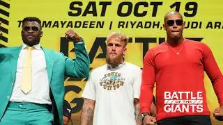 Highlights from Battle of the Giants Press Conference | Francis Ngannou vs Renan Ferreira