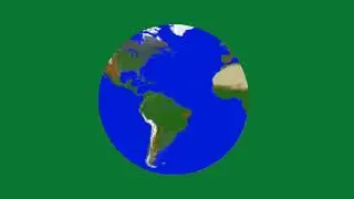 Green screen earth rounding | 3D earth green screen | 3D blue earth rounding nocopyright video effec