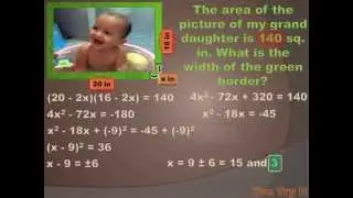 A 4 4 Solve Quadratic Equations by Using Square Roots and by Completing the Square