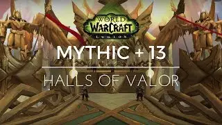 Patch 7.2.5 - M+13 Halls of Valor - 3 chest's - Skwin (Tank) PoV