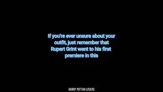 If You're unsure about your outfit, just remember that Rupert Grint went to his premiere in this: