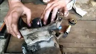 Как поставить сальники на двигатель скутера honda dio 34