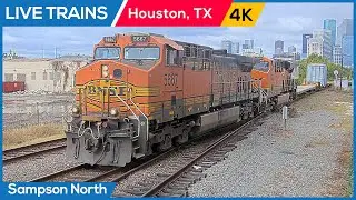 🔴 LIVE Trains Railcam | Houston, Texas (Sampson Street North)