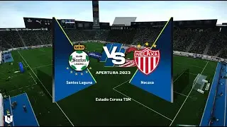 Santos Laguna vs Necaxa ● Liga Mx 2024 ● Gameplay Pes 2021