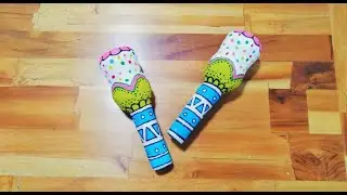 MARACAS HECHAS EN CASA!🎉🎶(Tutorial instrumentos con material reciclable) ♻️✂️🥁