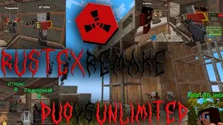 DUO VS UNLIMITED | РАЗВАЛИВАЕМ В ДУО ПРОТИВ КЛАНОВ НА RUSTEX REMAKE | 