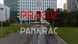Aerial view of Pankrác - Prague