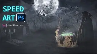 Scary Photomontage Speed Art|Photo Manipulation (Create Buuble And steam)