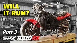 First Start in 17 Years | 1986 GPZ1000RX Revival - Part 3
