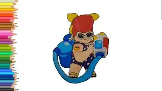 Как нарисовать Пляжную ПЭМ скин из Бравл Старс | How to draw a Beach PEM skin from Brawl Stars