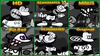 FNF UnHappy, Happy | Mickey Mouse | VS Mickey Mouse Reanimated HD (Everyone Sings UnHappy, Happy )