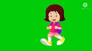 Waking Girl green screen