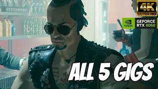 Cyberpunk 2077 - Dino Dinovic FULL Gigs [4K60FPS PC]