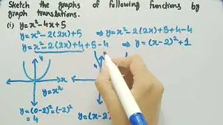 Sketch the Graphs of x^𝟐−𝟒𝒙+𝟓, |𝒙−𝟑|+𝟐 and 𝟏/(𝒙−𝟏) by Graph Translations | Calculus| Pythagoras Math