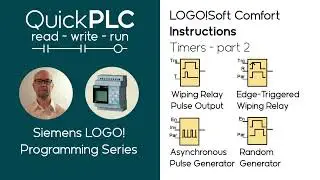 LOGO! Timers 2 | Wiping Relay | Edge triggered wiping | Async Pulse | Random Generator | Siemens PLC