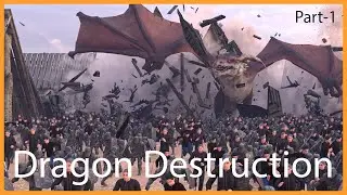 Dragon Destroying Village Houdini Tutorial part-1| 