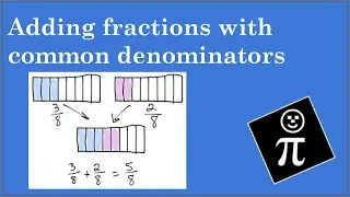 Adding fractions with common denominators