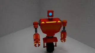 Robot one wheel animation - Blender