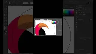 Toucan bird logo in adobe Illustrator #adobeillustrator #shorts #logodesign