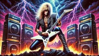 Fast 80s Heavy Metal Backing Track in A Minor