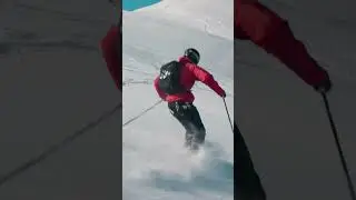 This is how I film skiing while skiing: