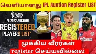 IPL 2022 Auction: BCCI releases REGISTERED Players LIST