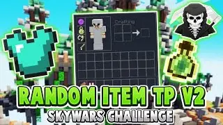 THE RANDOM ITEM TP v2 CHALLENGE! ( Hypixel Skywars )