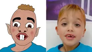 Vlad and Niki play with Miko - Funny Cartoon Drawing Meme | vald and nikita