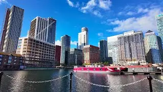 [4K] Providence Wharf | Blackwall Basin | Canary Wharf | London Walking Tour