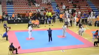 Eduard Giner  cpto. Espña Kyokushin KWF  semifinal  (Bilbao)