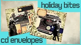 HOLDIAY BITES - CD ENVELOPE TRANSFORMATION - FLIP OUT POCKET -#junkjournalideas #papercraft