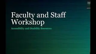 All About The Center for Accessibility and Disability Resources