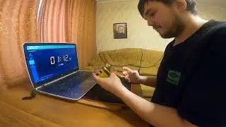 Кубик Рубика 6x6 одной рукой за 4:05.22 (Rubik's cube 6х6 One-Handed Solve in 4:05.22)