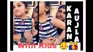 Karan Aujla funny times w Kids