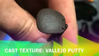 Cast Texture: scale models, using water based putty.