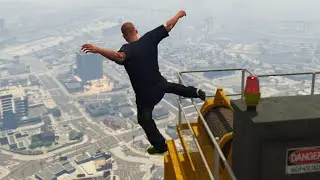 GTA 5: Falling Off the Highest Buildings Compilation #1 Funny and Epic Moments