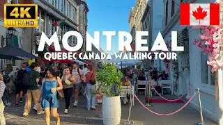 Montreal Canada 🇨🇦 2025 Summer Walking Tour in 4K HDR 60FPS