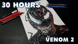 Drawing Venom Carnage 2021 for 30 Hours