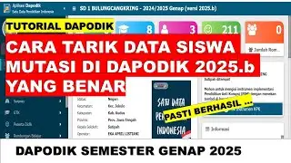HOW TO PULL TRANSFER STUDENT DATA IN DAPODIK 2025 LATEST