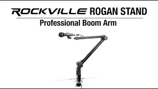 All About Your Rockville ROGAN STAND Pro Boom Arm Mic Stand with Fixed Mount+Desk Stand+Cable