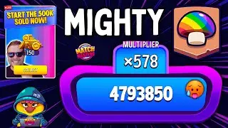 MY BEST SCORE on EXCLUSIVE 500k SOLO MIGHTY MUSHROOMS + RAINBOW + SUPER SIZED | Match Masters