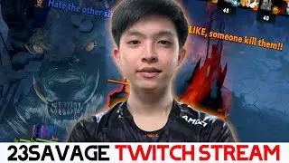 23Savage Stream with FACECAM- VS RAVEN AND ARMEL | DOTA 2 MICRO