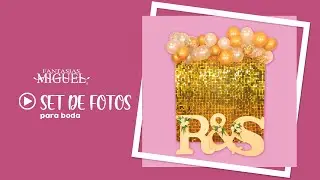Haz tu propio set de fotos para decorar tu boda