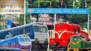Tham Quan 2 Xí Nghiệp Đầu Máy Sài Gòn Ở TP HCM & Cơ Sở Đà Nẵng Và Xem Các Đầu Máy Sài Gòn Mới Ra Cấp
