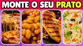 🍛 MONTE O SEU PRATO DE COMIDA | Edição: Comida  #quiz